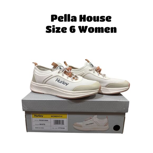 Hurley Shoes - Hurley Women's Roscana Bungee Slip-on Shoes White Size 6